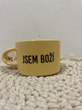 Keramický hrnek 200ml žlutý - Jsem boží!