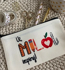 SimpleBag s autorským potiskem "MILUJ"