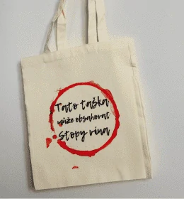 Plátěná taška - Stopy vína