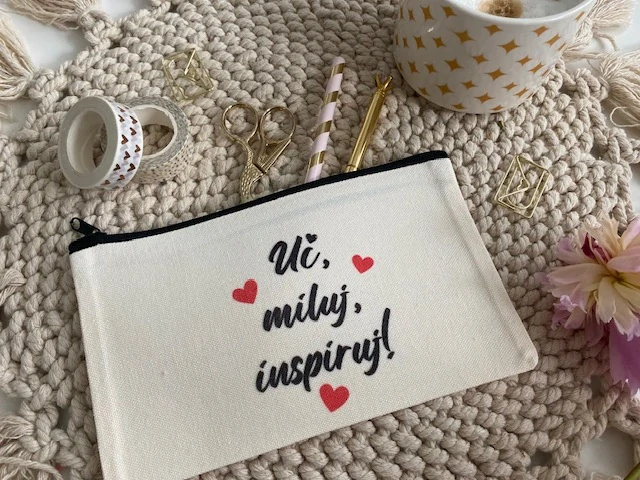 SimpleBag s autorským potiskem "Uč, miluj, inspiruj 2"