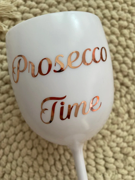 Nerozbitná sklenice 250ml s textem - Prosecco time