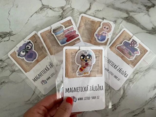 Magnetická záložka do knihy Sova