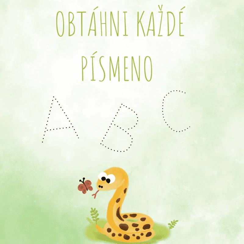 Abecedohraní - pracovní listy PDF