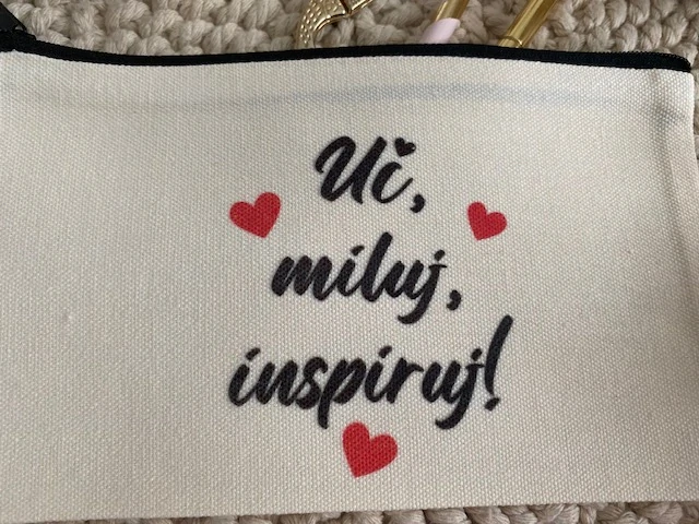 SimpleBag s autorským potiskem "Uč, miluj, inspiruj 2"