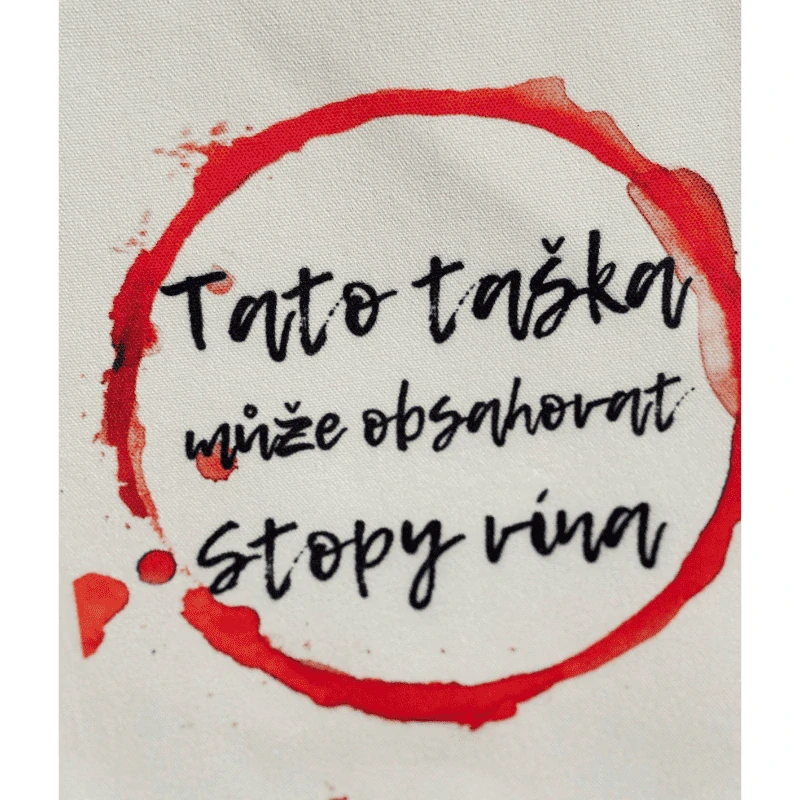 Plátěná taška - Stopy vína