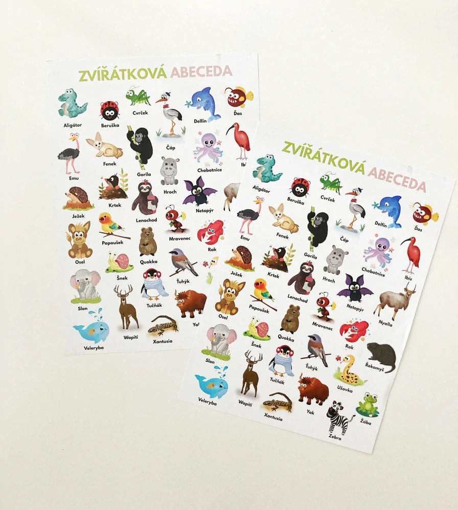 Plakát PDF - Zvířátková abeceda