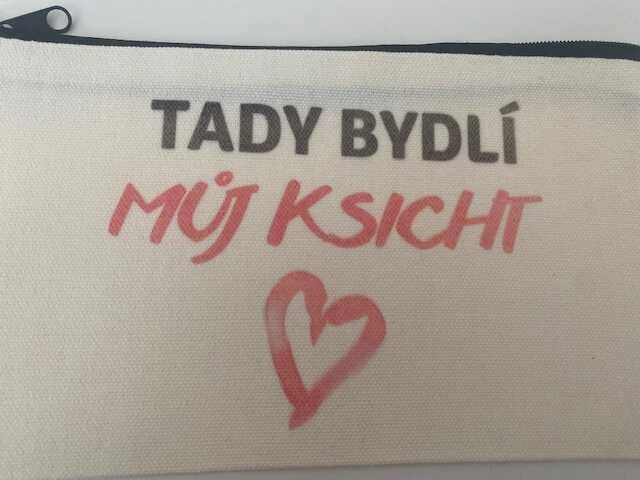 SimpleBag s autorským potiskem "Tady bydlí můj ksicht"