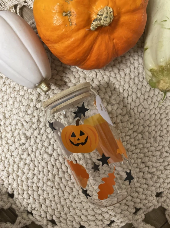 Sklenice - Haloween Latte